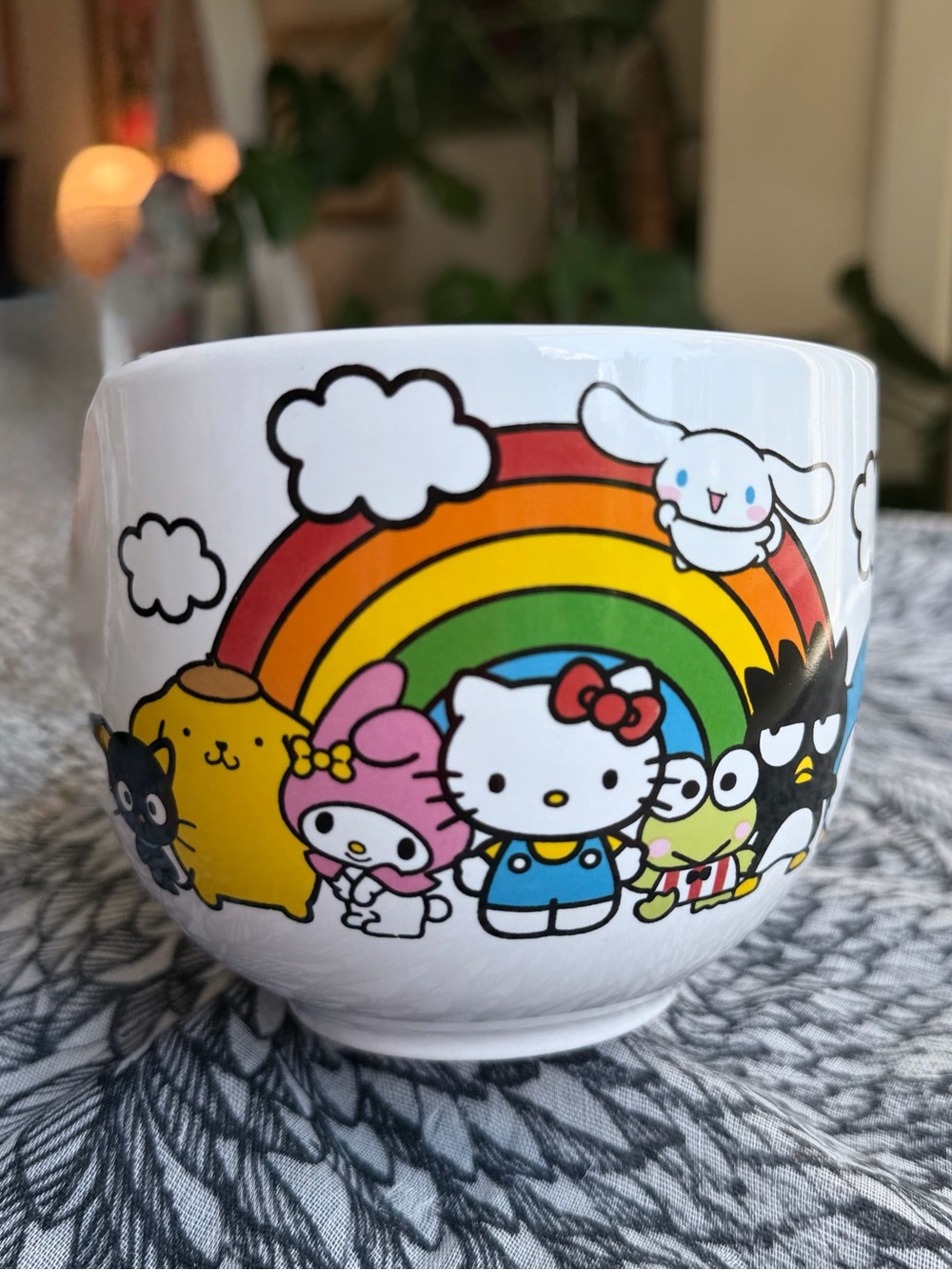 Sanrio Hello Kitty Friends Rainbow Chopstick Ramen Bowl